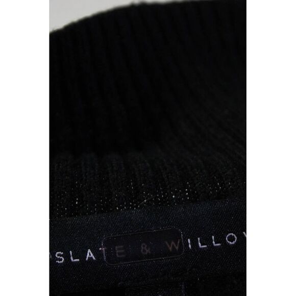 Slate & Willow Womens Bell Sleeve Sweater Black Size 6 11617072 - Picture 4 of 5